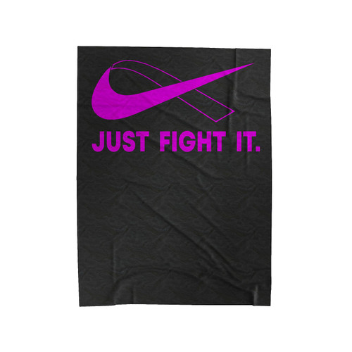 Just Fight It Velveteen Blanket