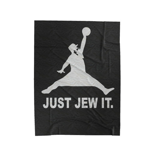 Just Jew It Humor Basketball Velveteen Blanket