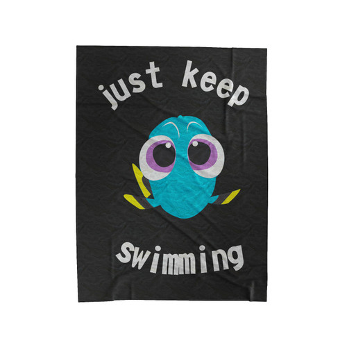 Just Keep Swimming Funny Dory Nemo Velveteen Blanket