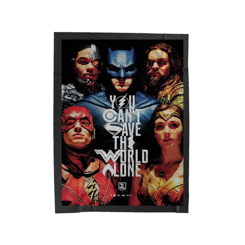 Justice League Quote Velveteen Blanket