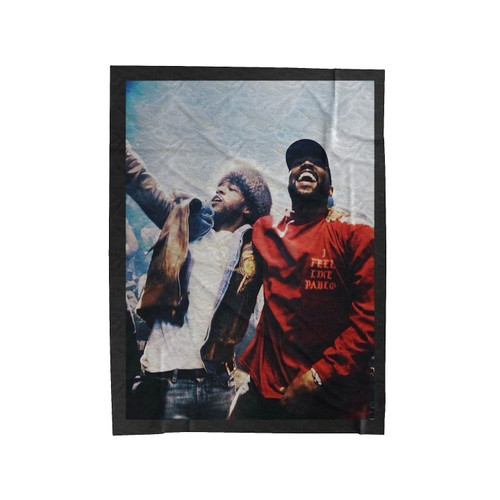 Kanye West And Kid Cudi Velveteen Blanket