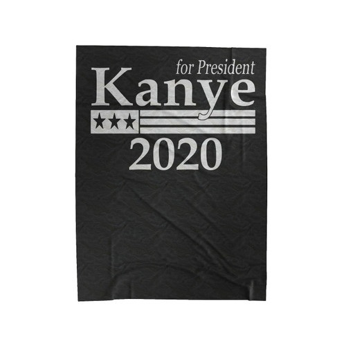 Kanye West For President 2020 Velveteen Blanket