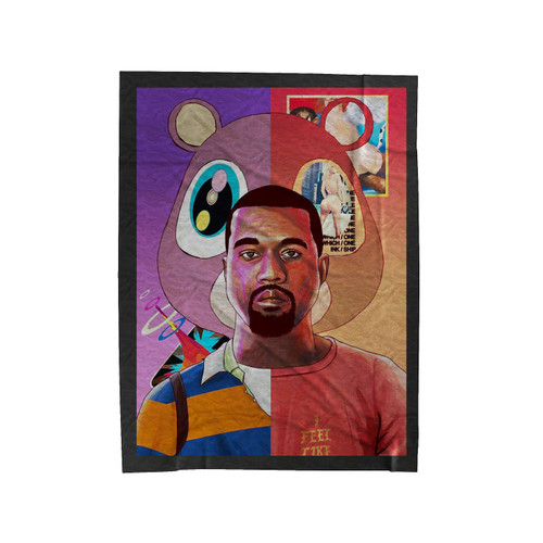 Kanye West Rapper 2020 Velveteen Blanket