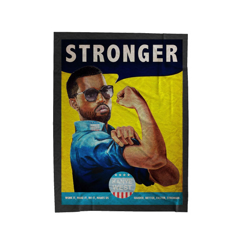 Kanye West Stronger Velveteen Blanket