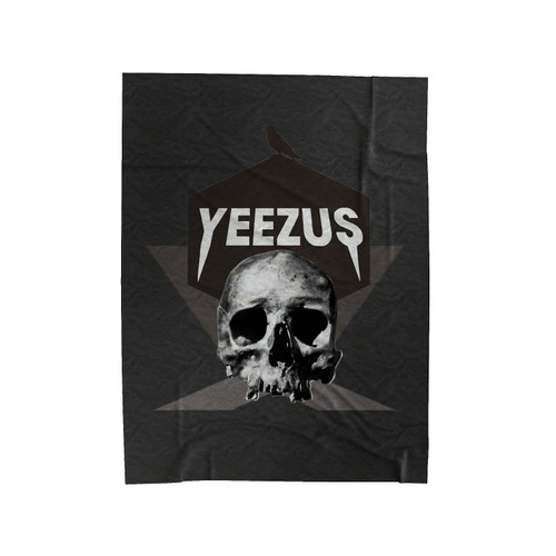 Kanye West Yeezus Skeleton Skull Raven Bird Velveteen Blanket