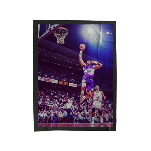 Karl Malone Topper Ratings Superstar Signature Dunk Velveteen Blanket