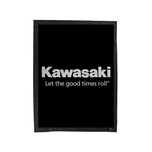 Kawasaki Let The Good Times Roll 2 Velveteen Blanket