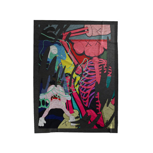 Kaws Wallpapers Art Velveteen Blanket