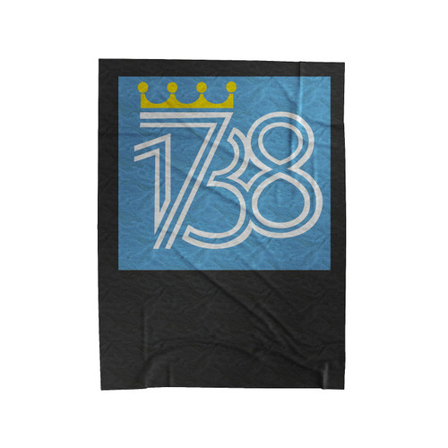 Kc Royals 1738 Vintage Soft Velveteen Blanket