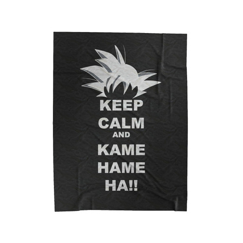 Keep Calm And Kame Hame Ha Anime Goku Dragon Ball Z Velveteen Blanket