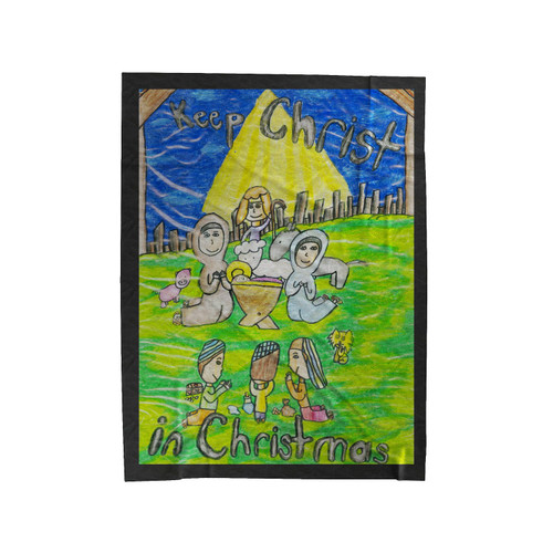Keep Christ In Christmas 2 Velveteen Blanket