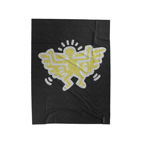 Keith Haring Angel Velveteen Blanket