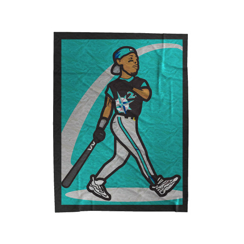 Ken Griffey Jr Baseball Velveteen Blanket