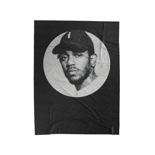 Kendrick Lamar Black White Ellipse Velveteen Blanket