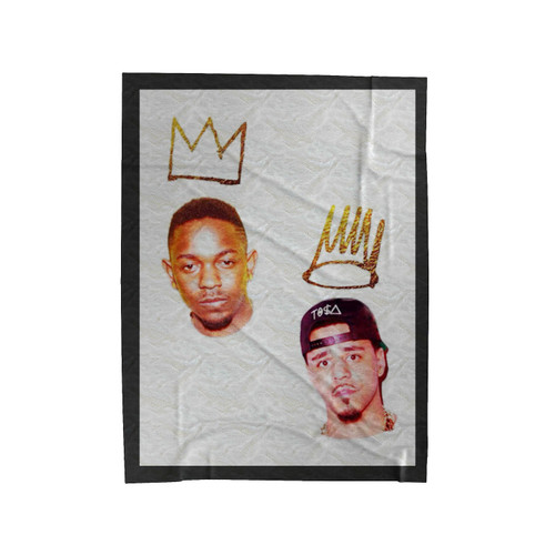 Kendrick Lamar Feat J Cole Logo Velveteen Blanket