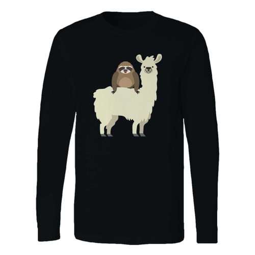 This classic fit sloth riding llama long sleeve shirt is casually elegant and very comfortable. With fine quality print to make one stand out, it's a perfect fit for every occasion.