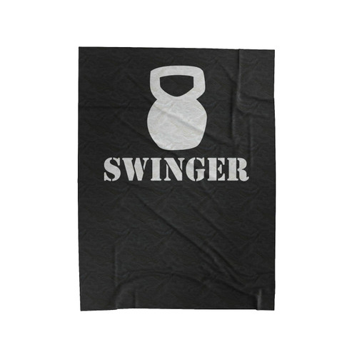 Kettle Bell Swinger Funny Velveteen Blanket