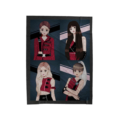 Kill This Love Blackpink Anime Velveteen Blanket