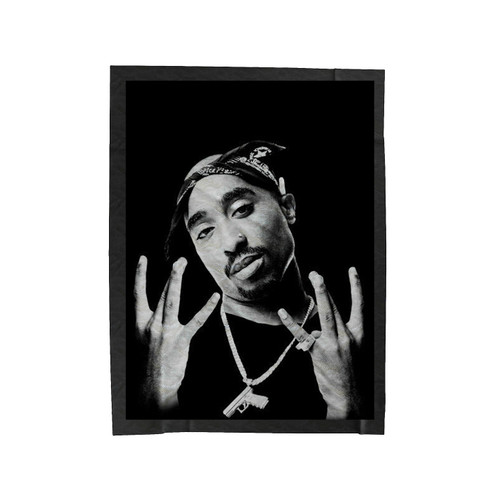 King 2Pac Tupac Singer Velveteen Blanket
