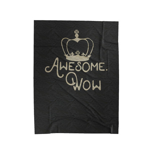 King George Awesome Wow Hamilton Musical Velveteen Blanket