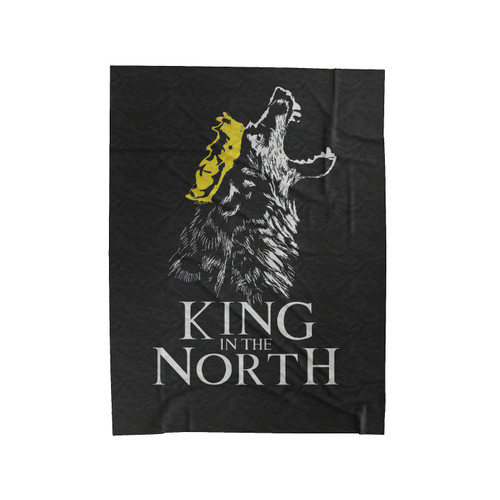 King In The North Game Of Thrones Velveteen Blanket