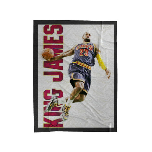 King Lebron James Basketball Velveteen Blanket