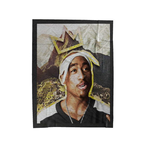 King Tupac 2Pac Hip Hop Rapper Velveteen Blanket