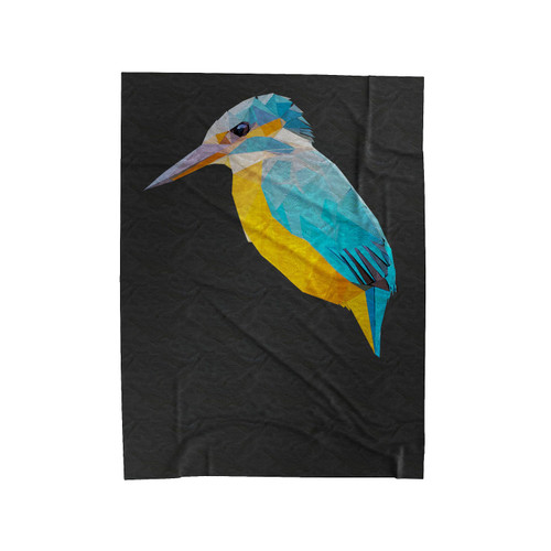 Kingfisher Colourful Velveteen Blanket