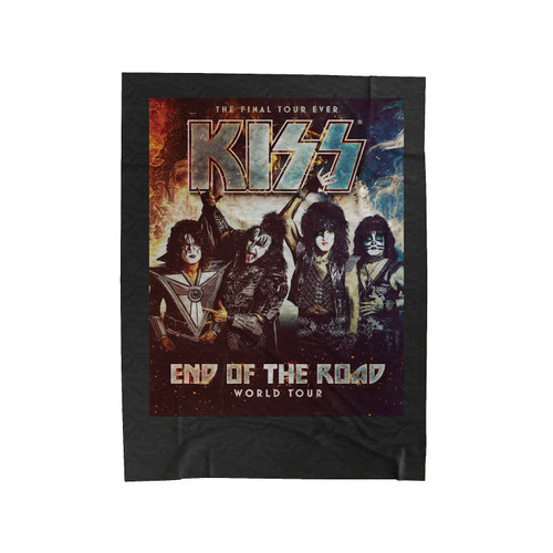 Kiss End Of The Road Poster Velveteen Blanket