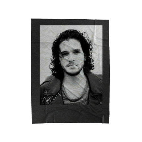 Kit Harington Jon Snow Smoking Velveteen Blanket