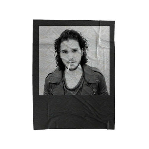 Kit Harington Jon Snow Smoking 1 Velveteen Blanket