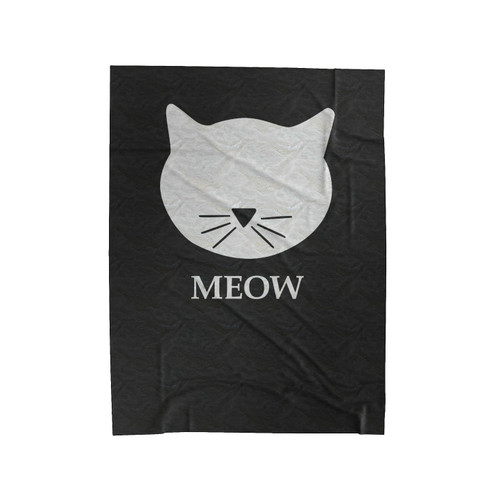 Kitty Cat Meow Velveteen Blanket