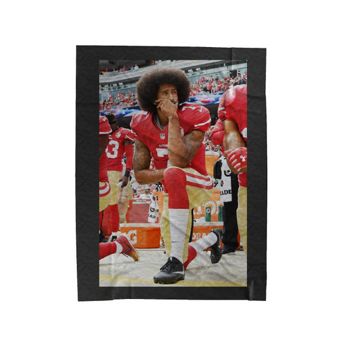 Kneeling Kaepernick Velveteen Blanket