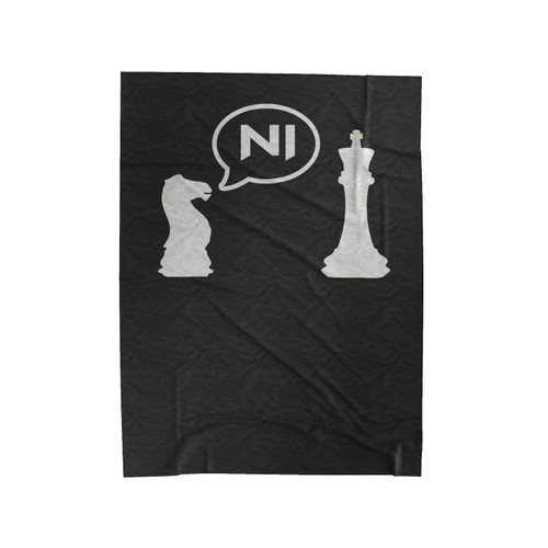 Knights Who Say Ni Chess Velveteen Blanket