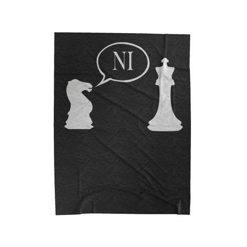 Knights Who Say Ni Monty Python And The Holy Grail Chess 1 Velveteen Blanket