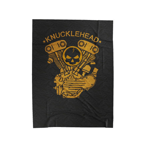 Knucklehead Engine Velveteen Blanket