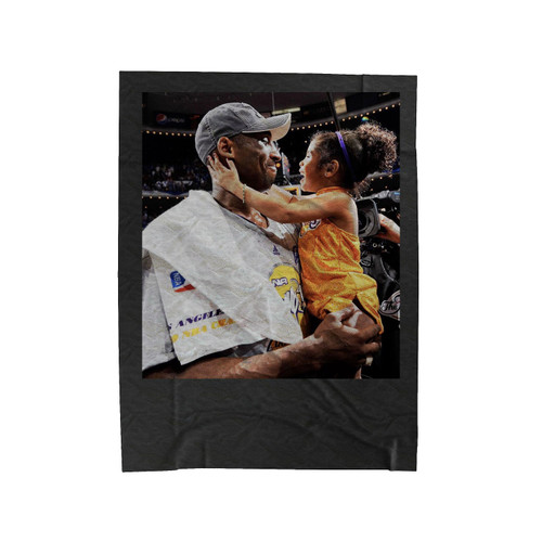 Kobe Bryant And Gianna Bryant Velveteen Blanket