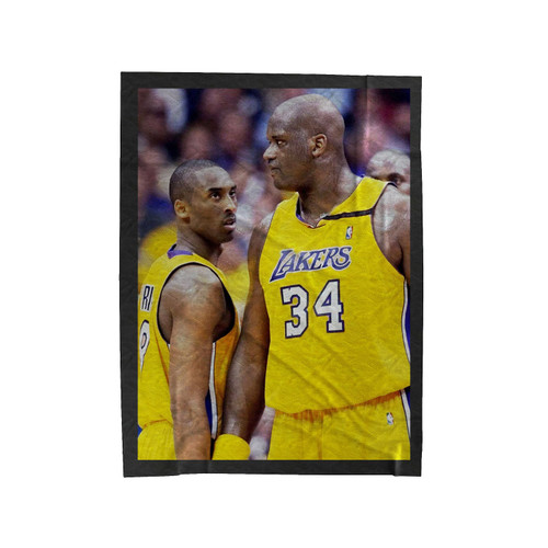 Kobe Bryant And Shaq Velveteen Blanket