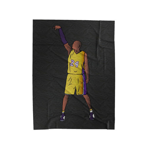 Kobe Bryant Hold It Los Angeles Lakers Velveteen Blanket