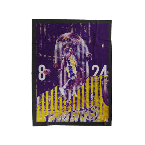 Kobe Bryant Jersey Retirement Velveteen Blanket