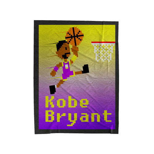 Kobe Bryant Pixel Velveteen Blanket