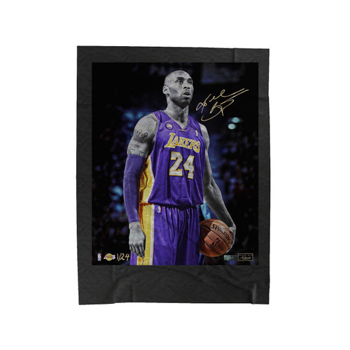 Kobe Bryant Signature Velveteen Blanket