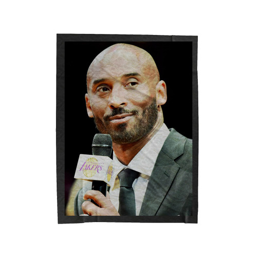 Kobe Bryant Smiling When Interview Velveteen Blanket