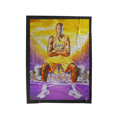 Kobe Bryant Vintage Velveteen Blanket