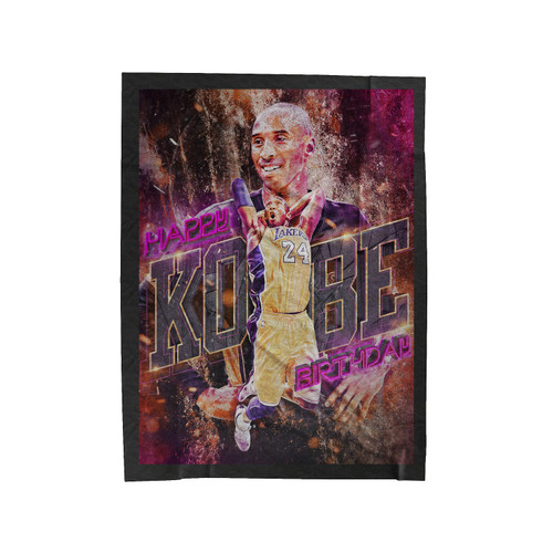 Kobe Happy 40Th Birthday Velveteen Blanket