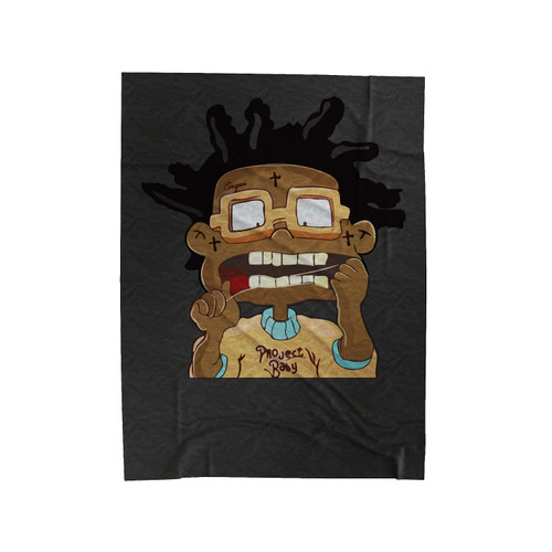 Kodak Black Flossin Rugrats Velveteen Blanket