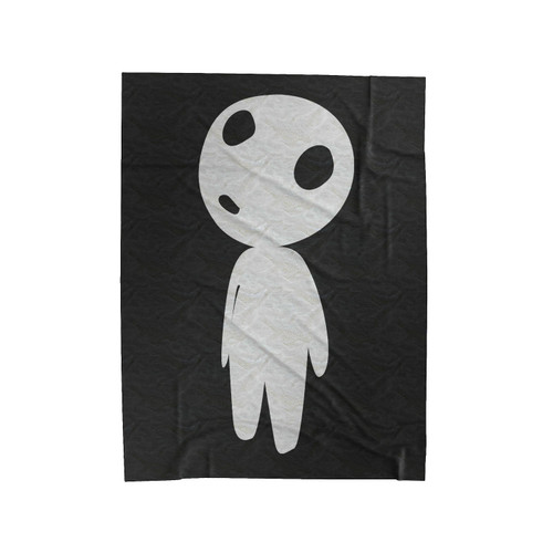 Kodama Japanese Folklore Tree Spirit Velveteen Blanket