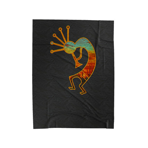 Kokopelli American Authentic Ethnic Velveteen Blanket