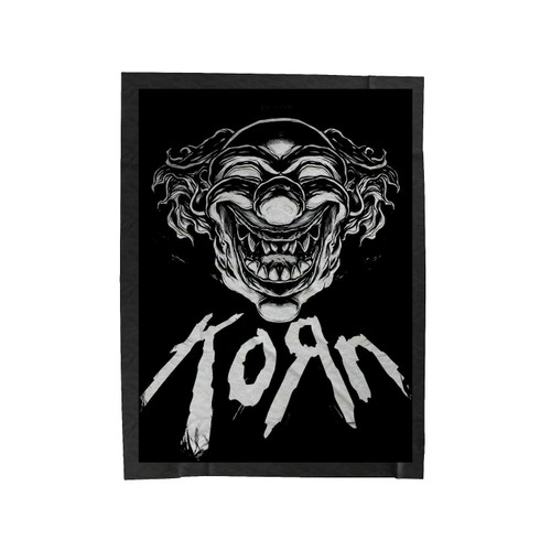 Korn Logo Clown Velveteen Blanket