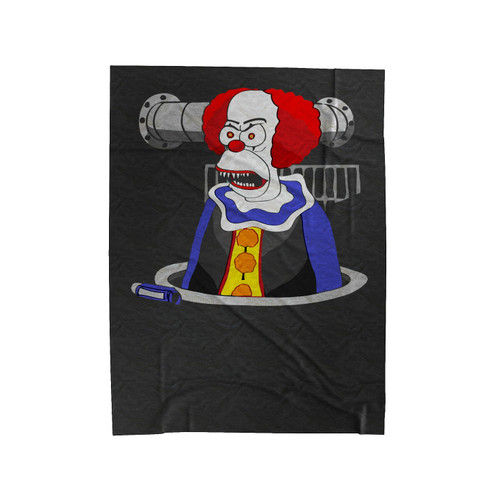 Krustywise The Clown Crusty Parody The Wicked 1 Velveteen Blanket